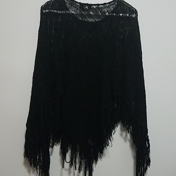 NWOT black poncho - Picture 2 of 8
